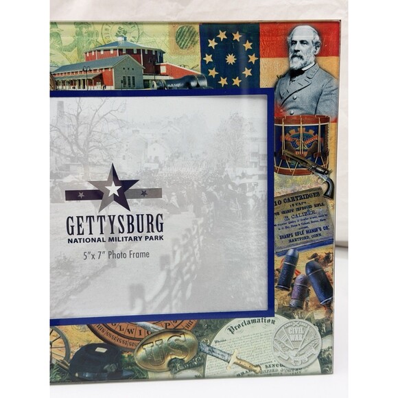 Gettysburg National Park Collector Photo Picture Frame 5 X 7 Civil War Design - Picture 11 of 11
